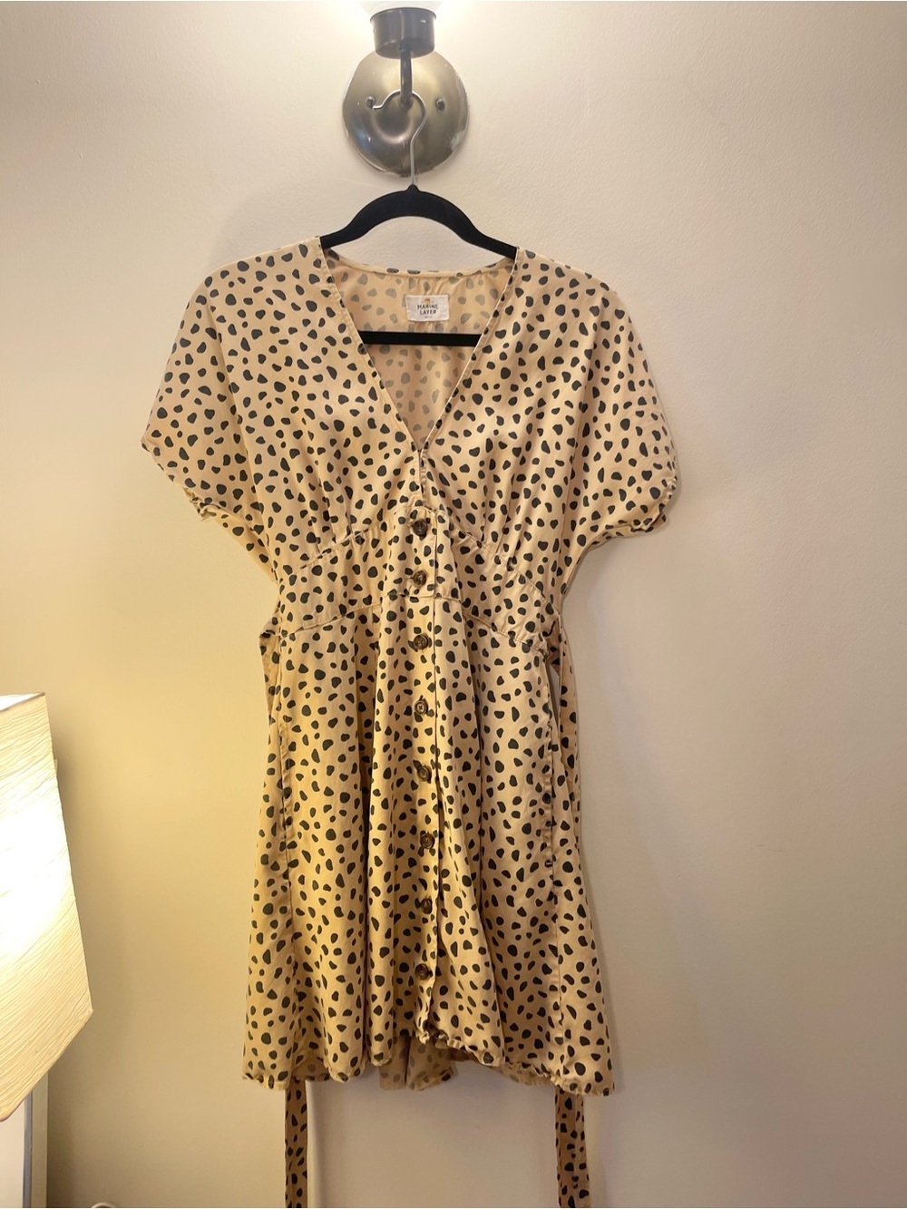 Marine Layer Camila Cheetah Print Dress Size Small